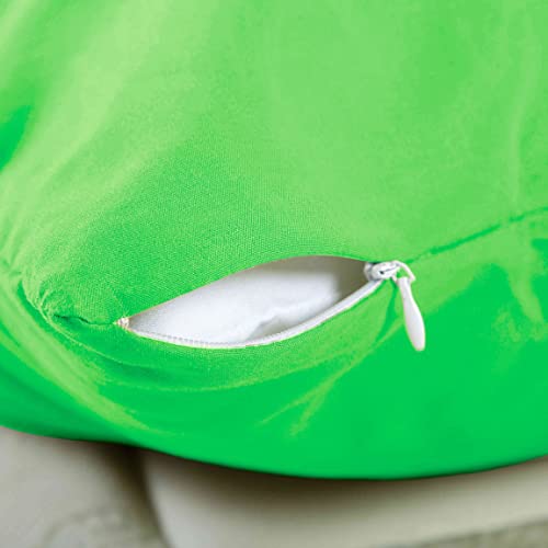Evolive Ultra Soft Microfiber Body Pillow Cover/Pillowcases 21"x54" with Hidden Zipper Closure (21"x54" Body Pillow Cover, Classic Green) - Image 3