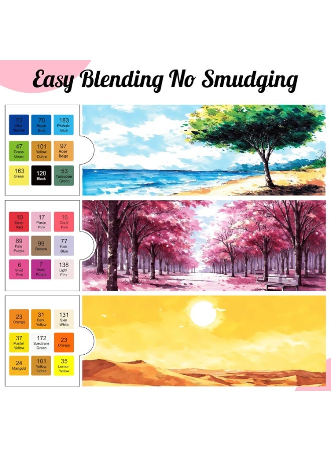 Touch 80 Pcs Colors Art Sketch Drawing Twin Marker Painting Pens Portable Color with Carrying Case Suitable for Adult and Kids - Image 5