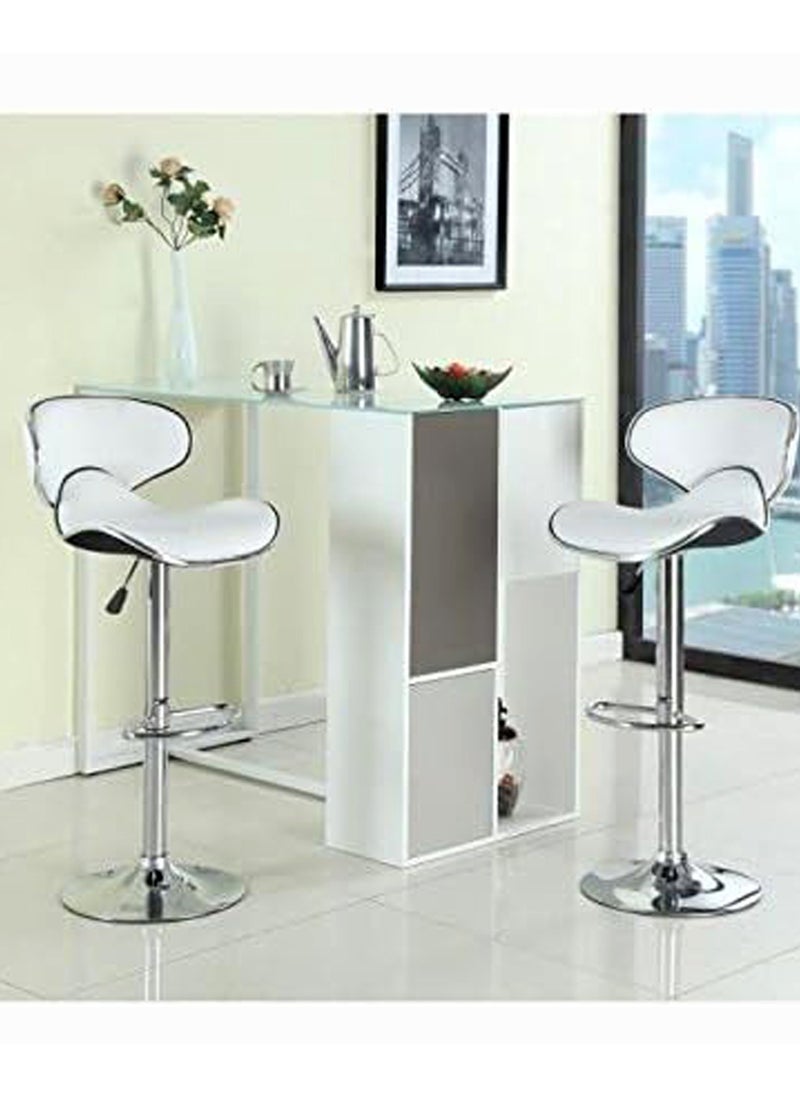 Living SET OF 2 Modern Adjustable Counter Height Barstools  - Image 4