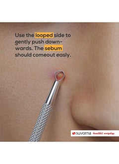 Suvorna Skinpal S35 Milia Remover Tool Pimple Popper Extractor For Pimple Blackhead Whitehead Pore Comedone Boil Acne Zit Blemish Cyst Spot Lancet Needle For Face Popping.  - Image 4