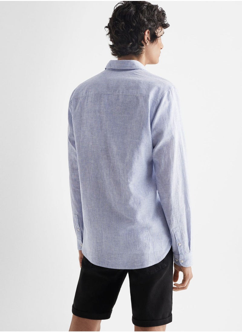 MANGO - Youth Striped Regular Fit Shirt - Image 1