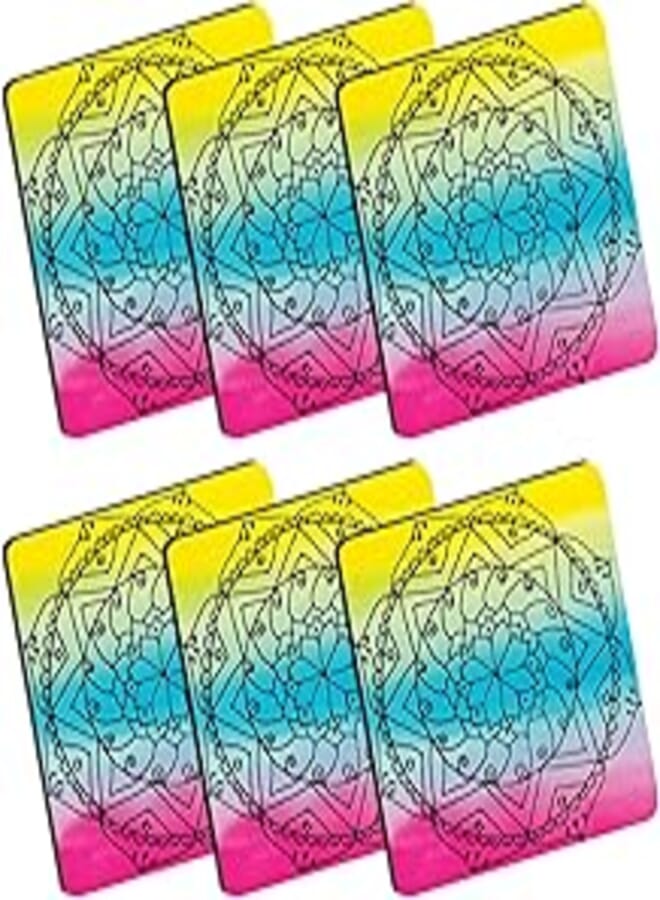 Set of 6 Rainbow Coasters for kitchen decor/Dinning Table Accessories