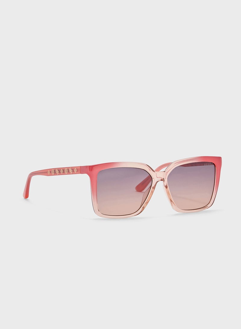 GUESS Square Uv-Protected Wayfarer Sunglasses - Image 1