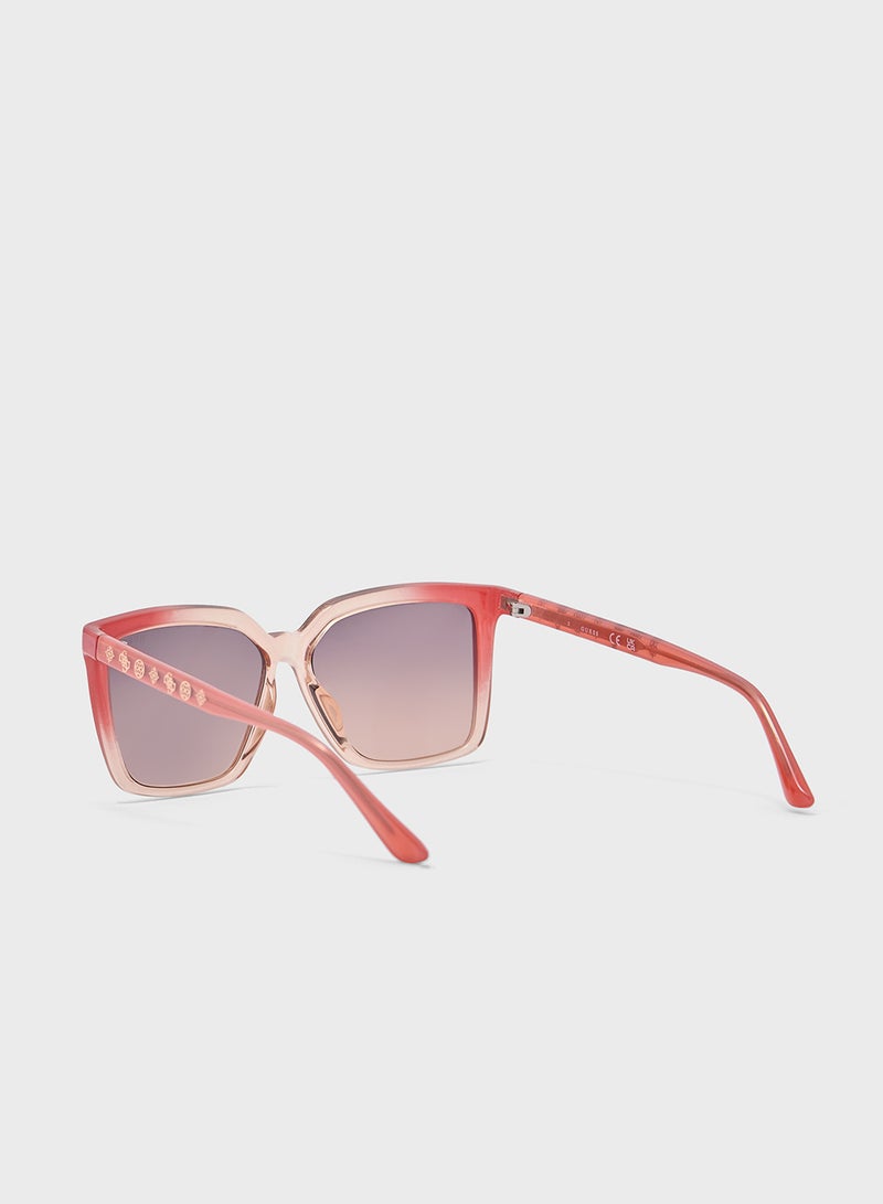 GUESS Square Uv-Protected Wayfarer Sunglasses - Image 3