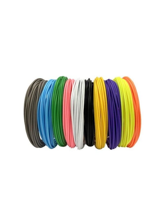PLA 3D Pen Filament Set – 10 Colors * 5 Meters Each – 1.75mm Diameter Refills for MYNT3D, SCRIB3D, PIKA3D Pens – Bubble-Free, Eco-Friendly, Smooth Printing – Creative DIY Craft Material for Kids, Artists, Students, and Makers - Image 3