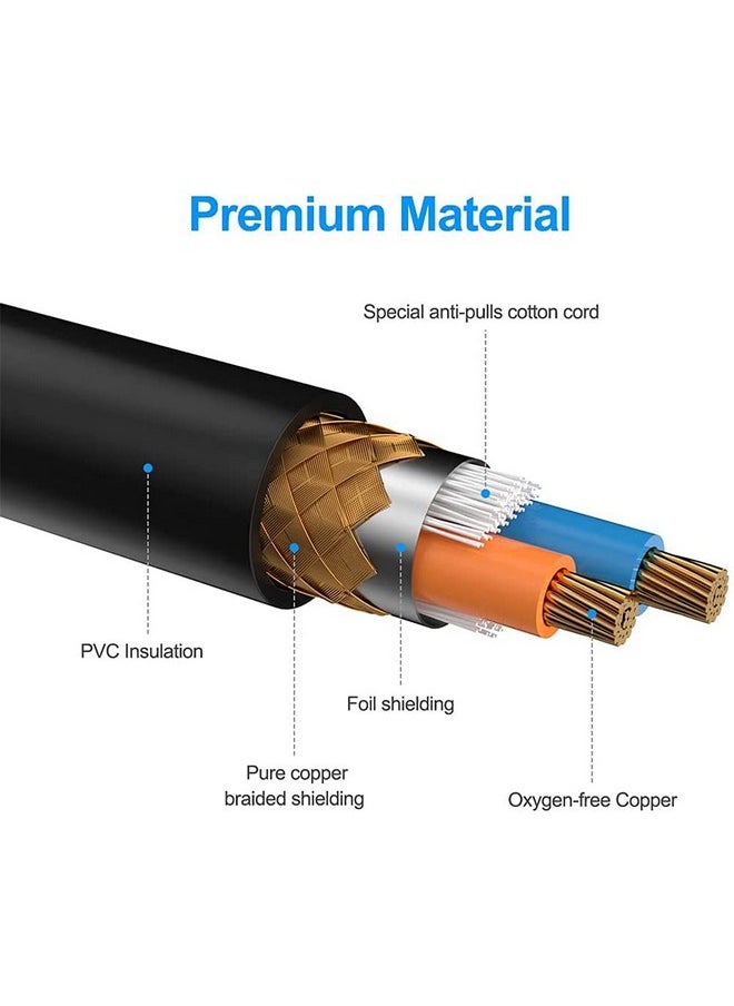Kadence Kadence Professional Balanced 3 pin XLR Male to Female XLR Microphone, Guitar, Audio, Speaker Cable, 50% Extra Cooper Alloys for Easy Soldering XLR Cable 6MTR  - Image 5