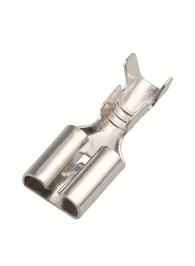 100PCS Golden Spade Terminals Non Insulated Crimp Connector Square Plug Pull Type Automotive - Image 3