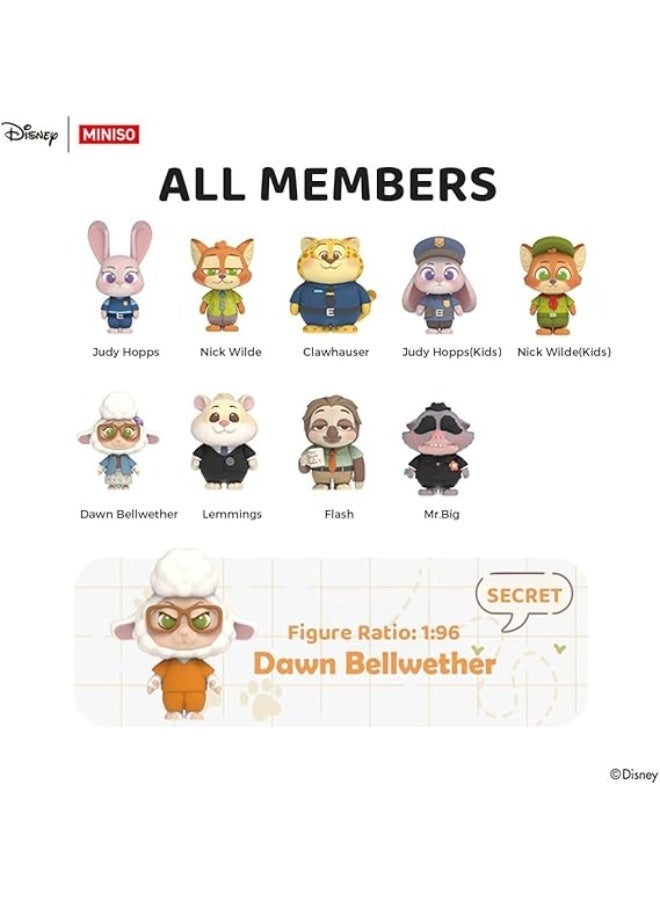 MINISO x Disney Zootopia Daily Time Dress-Up Collection Collectible Figure Blind Box, Full Display Set of 9 Sealed Mystery Boxes, Character Collectible for Display and Gifting - Image 3