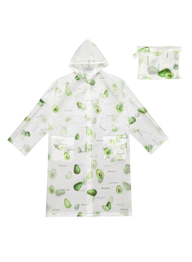 EVA Waterproof Rain Ponchos for Adults, Reusable Portable Rain Jacket Coats with Hoods and Open Sleeves, Outerwear for Camping and Hiking, Men and Women - Image 5