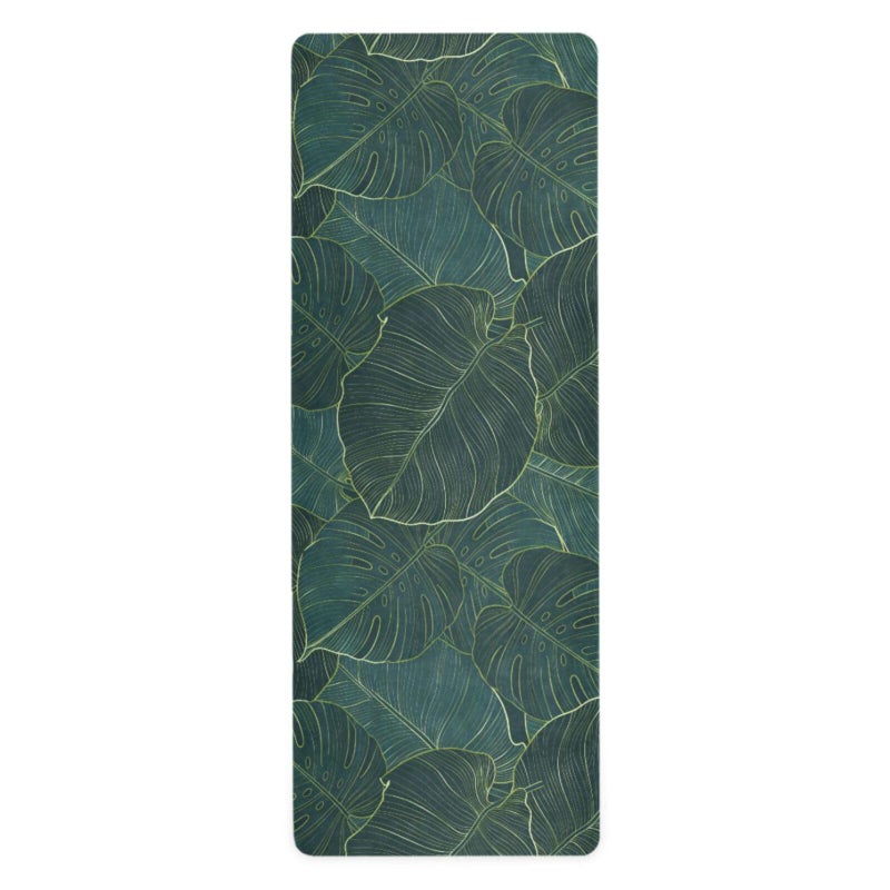 ZOEO Vintage Mandalas Leaves Yoga Mat Non Slip Thick Kids Banana Palm Eco Rubber Workout Foldable Yoga Mat Women Exercise 708x26 - Image 2