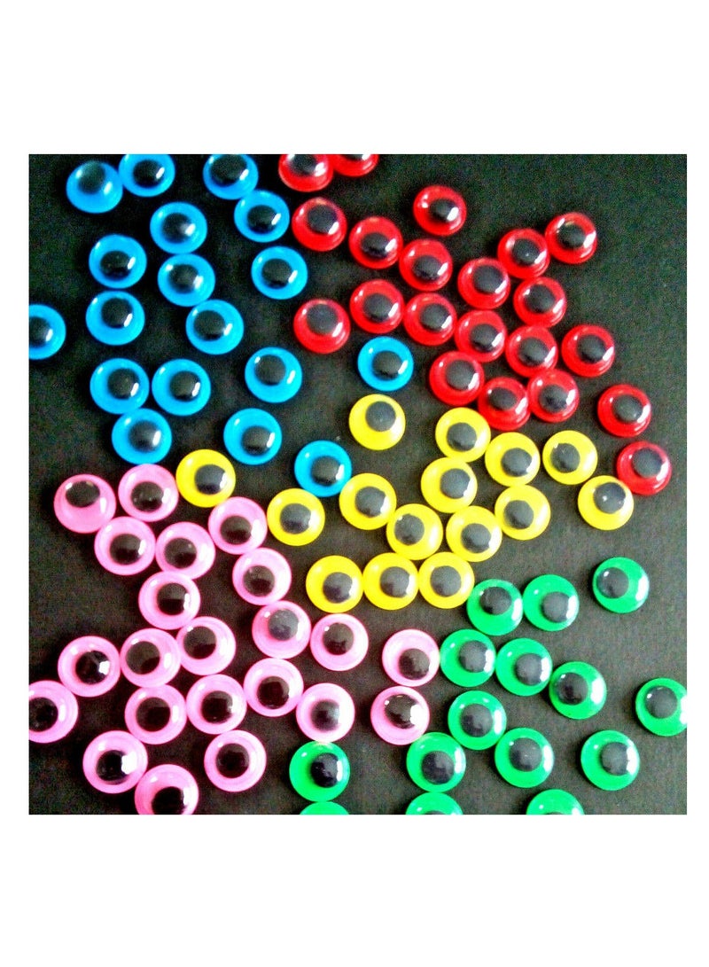 Libra 50-Pieces 10mm Crafty Eyes Craft Eyes Color Multicolor - Image 2