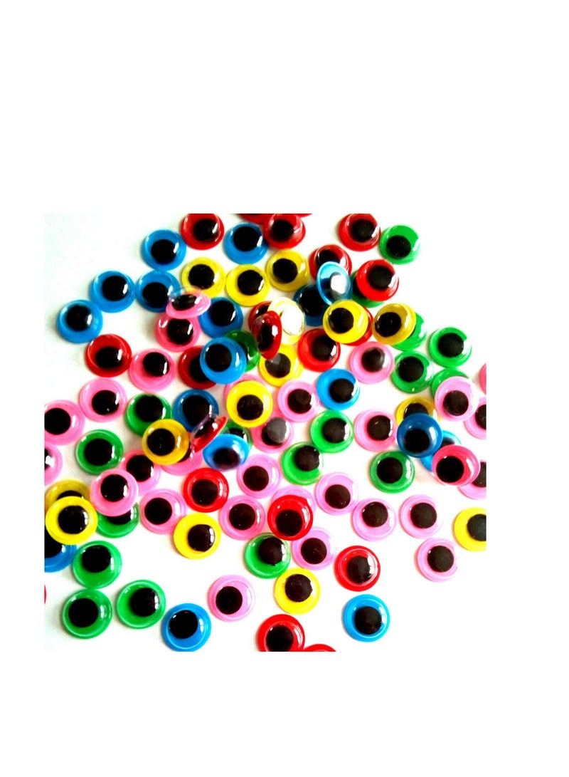 Libra 50-Pieces 10mm Crafty Eyes Craft Eyes Color Multicolor - Image 3