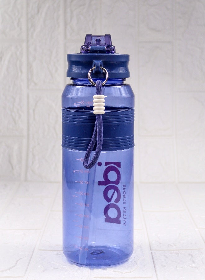 توشيونيكس زجاجة مياه رياضية IdeaKettle مع شفاطة سعة 1500 مل، مصنوعة من البلاستيك الخالي من مادة BPA، مع غطاء قابل للقفل، وحزام حمل، ومؤشر لمستوى الماء بالملليلتر والأونصة، زجاجة مانعة للتسرب وقابلة لإعادة الاستخدام للصالة الرياضية والمدرسة والسفر والمكتب والترطيب في الهواء الطلقزجاجة مياه رياضية IdeaKettle مع شفاطة سعة 1500 مل، مصنوعة من البلاستيك الخالي من مادة BPA، مع غطاء قابل للقفل، وحزام حمل، ومؤشر لمستوى الماء بالملليلتر والأونصة، زجاجة مانعة للتسرب وقابلة لإعادة الاستخدام للصالة الرياضية والمدرسة والسفر والمكتب والترطيب في الهواء الطلق - Image 2