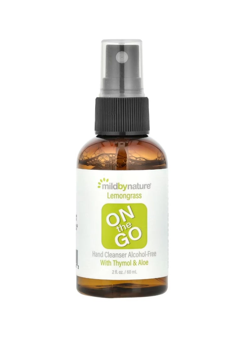 مايلد باي نيتشير منظف ​​اليدين الخالي من الكحول بعشب الليمون أثناء التنقل 2 أونصة سائلة (60 مل) - Image 1