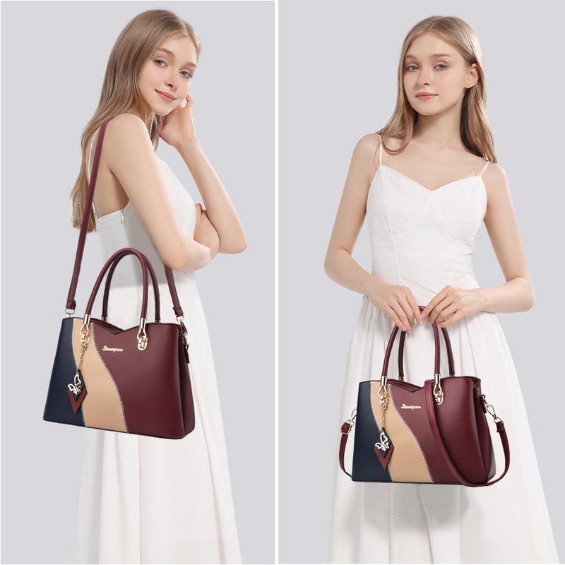 SiMYEER Satchel Purses and Handbags for Women Leather Crossbody Bags Shoulder Tote Bags - Image 3