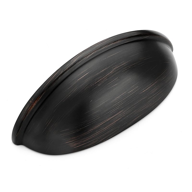 HomeExpert Home Expert 3 Inch Drawer Pulls Cup Pulls Kitchen Cabinet Handles Hardware for Cupboard 12 Pack Oil Rubbed Bronze - Image 2