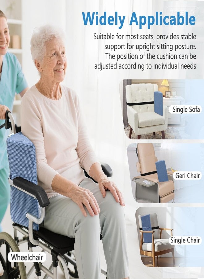 KAAMOS Lateral Support for Wheelchair Wedge Cushion, Side Guard Support Wheelchair Positioning Wedge, Wheel Chair Side Padding for Elderly, Chair Lateral Back Support for Sitting Upright (1PCS) - Image 4