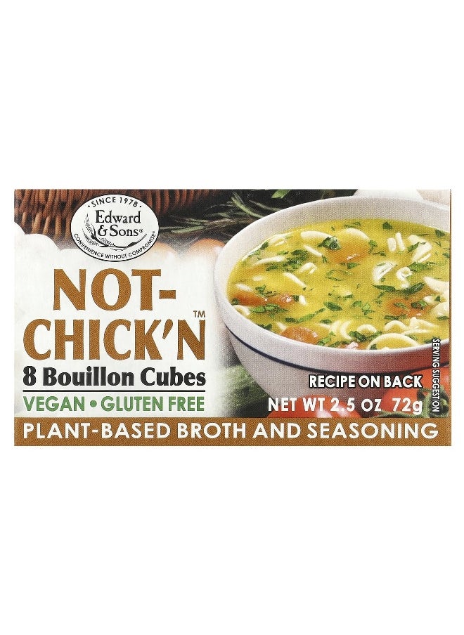 Edward & Sons Edward & Sons, Not-Chick'n™, Bouillon Cubes, 8 Cubes  - Image 1