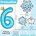 Florisland Frozen 5th Birthday Party Decorations Balloon 40 Elsa 5 Balloon with Crown SnowFlake Foil Mylar Balloons for Princess Anna Elsa Frozen Theme Birthday Supplies Birthday Decorations Party Favors - Image 4
