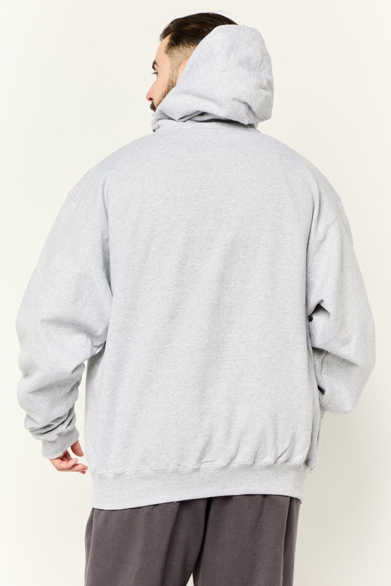 Champion Men Sportswear Fit  Long Sleeves Outdoor Hoodie, Grey - Image 4