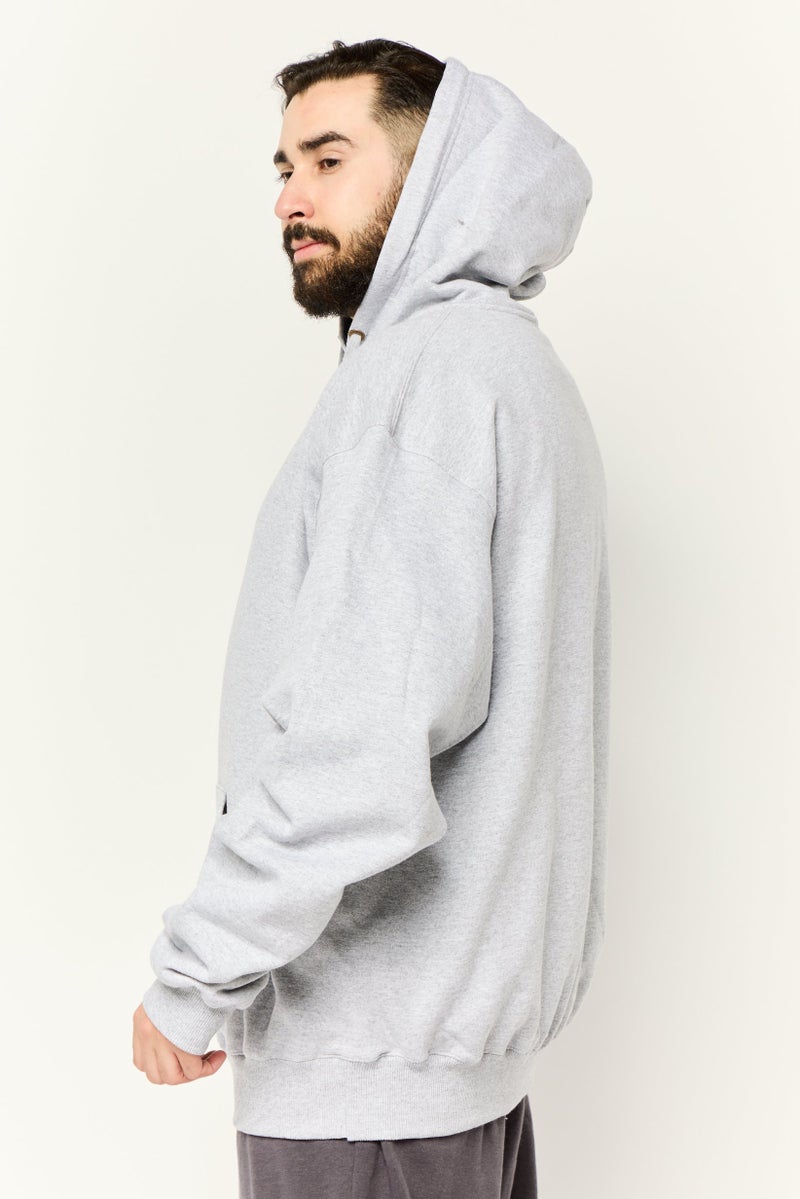 Champion Men Sportswear Fit  Long Sleeves Outdoor Hoodie, Grey - Image 3