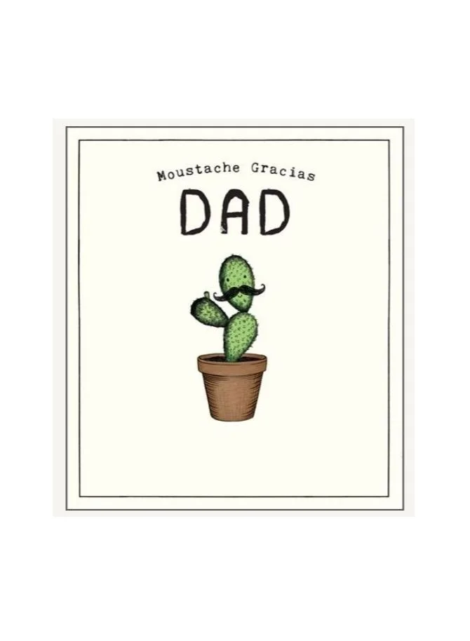بيجمينت Dad Moustache Gracias Greeting Card