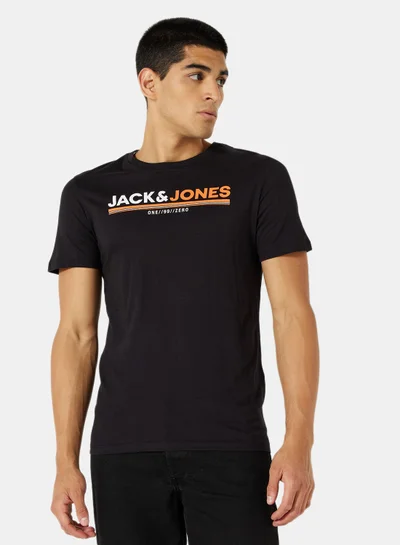JACK & JONES Logo Crew Neck T-Shirt