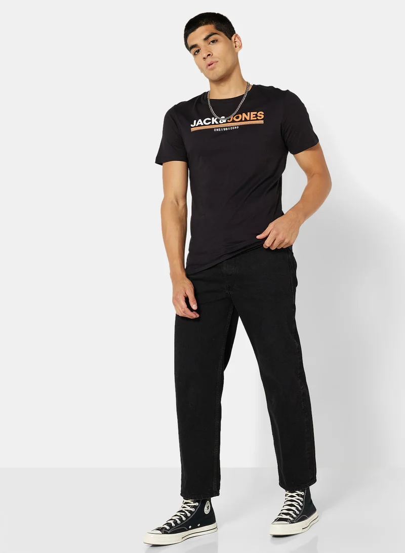 JACK & JONES Logo Crew Neck T-Shirt