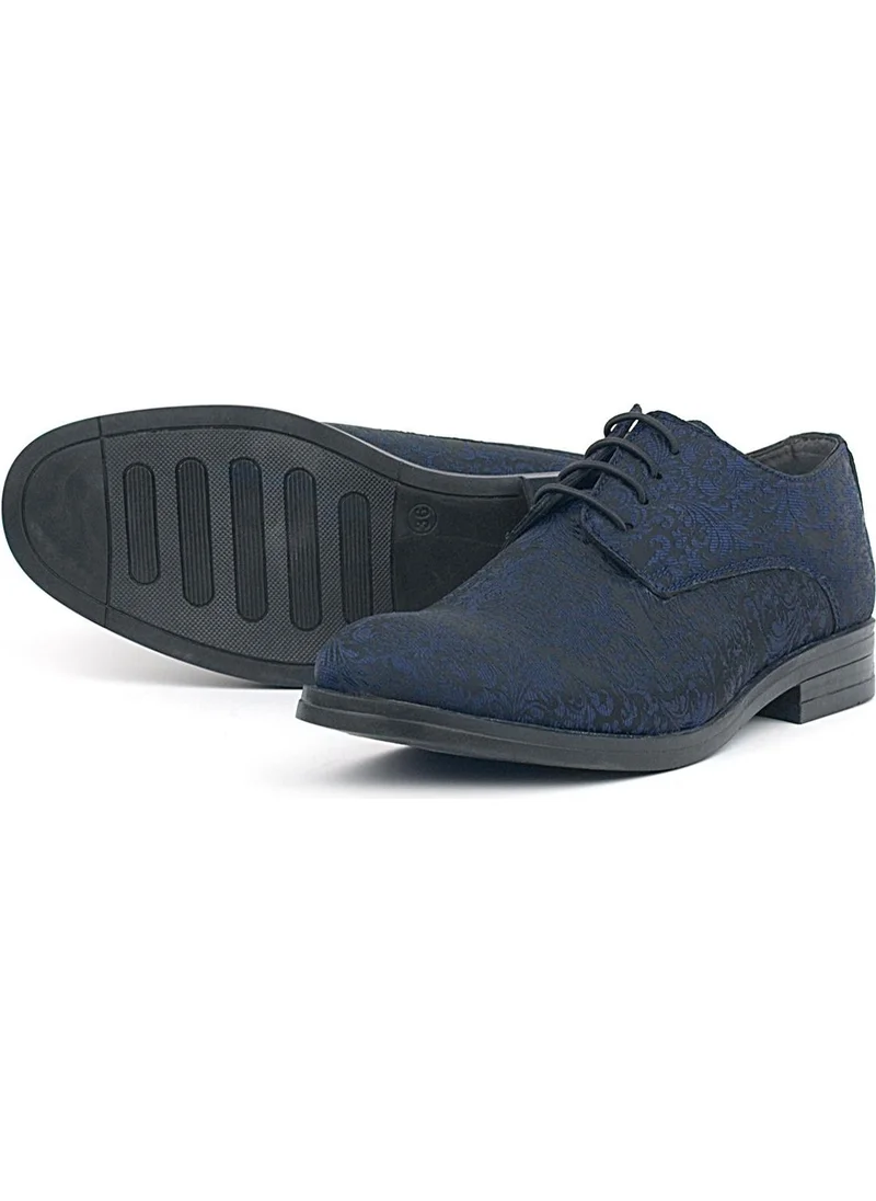 راكربلاس Navy Blue Suit Classic Kids Shoes