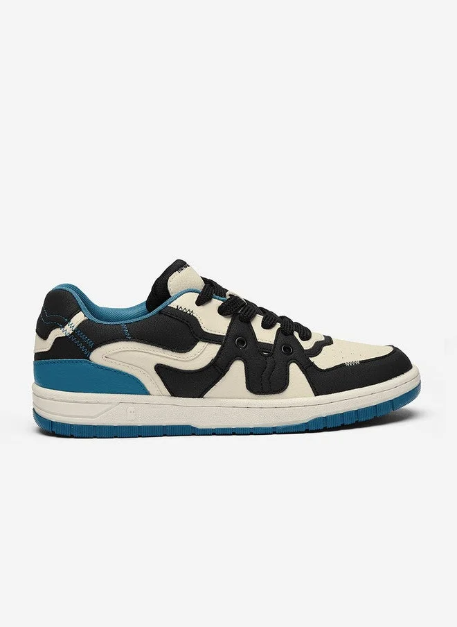 The Souled Store Urban Blaze Colourblocked Low Top Sneakers for Men