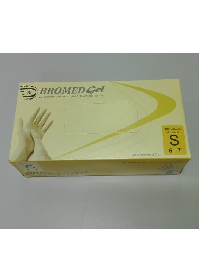 Bromed Powder-Free Latex Gloves – XS to XLG, 100/Pack, Non-Sterile, Durable & Comfortable Fit  - Image 2