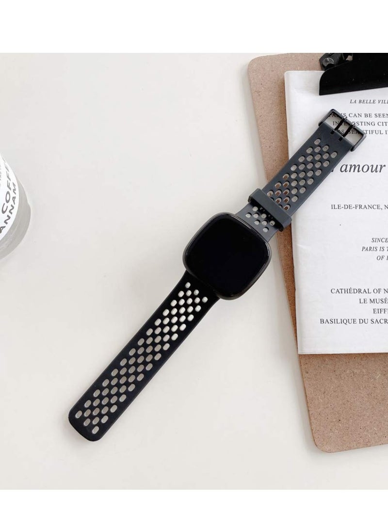 Durable Waterproof Sport Bands for Fitbit Versa 3 and Sense 2, Soft TPU Replacement Straps for Men and Women - Image 4