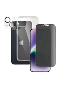 Hock Hock Full Protection Package for Galaxy S21 Plus The package includes a protective case, an anti-spy screen protector, a camera protector, a back protector, and a magnetic sticker on the back of the phone (5 in 1)  - Image 2