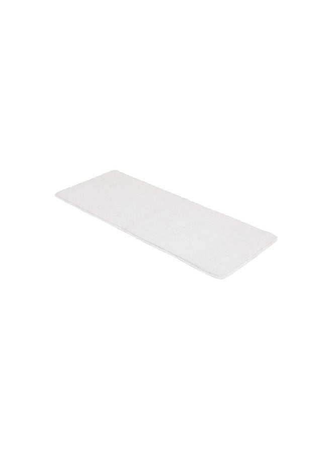 Tendance Large Double Sink Anti-Slip Microfiber Bathroom Mat White 50 X 120Cm 7741100 - Image 2
