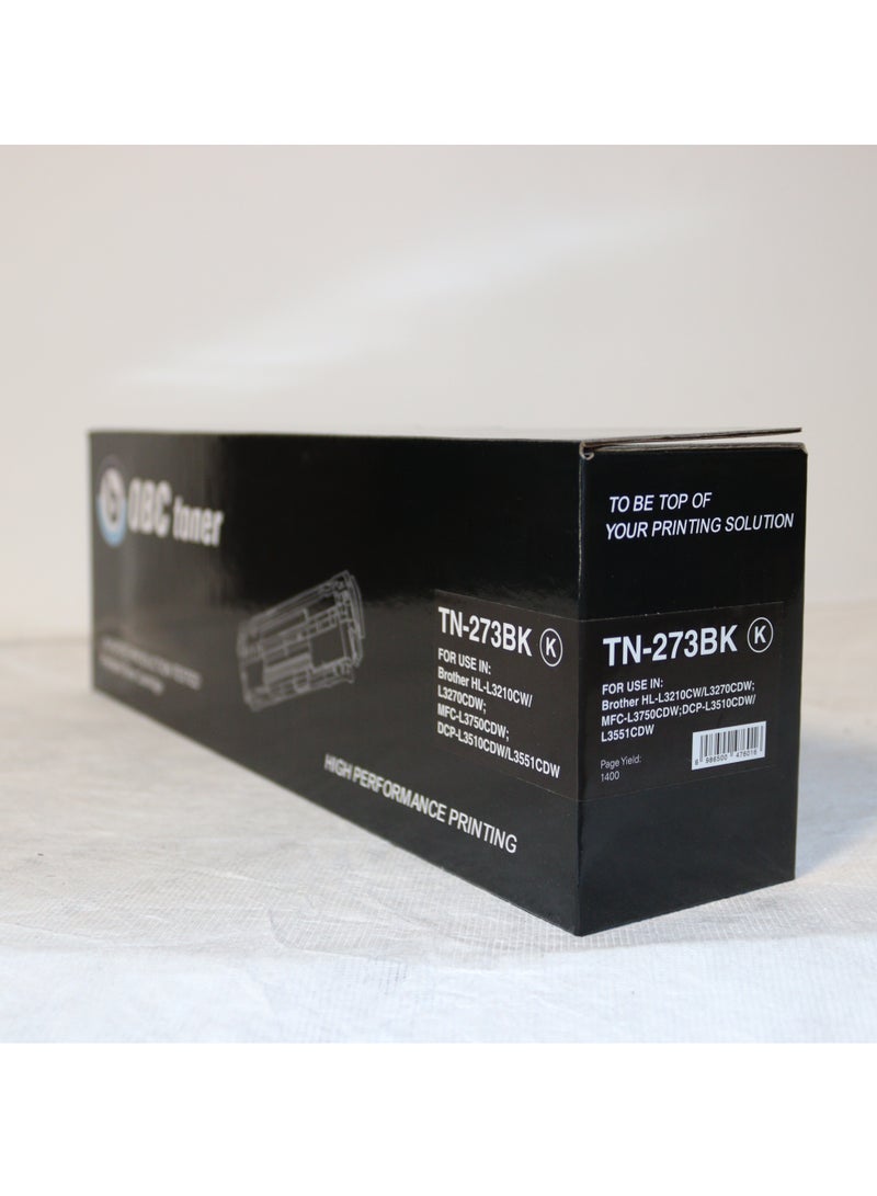 OBC Compatible Black Laser Toner Cartridge Replacement for BROTHER TN-273 BK; Prints up to 3000 pages in high professional quality - Image 2