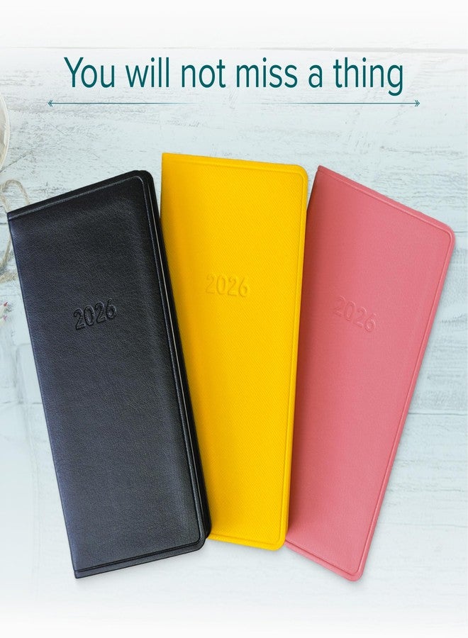 Harbor Pocket Weekly Monthly Planner 2026 - Calendar Planner and Notebook, Durable Faux Leather, 192 Pages, Softcover & Book Bound - Cambridge Cognac - 6 x 3.25 " - Image 4