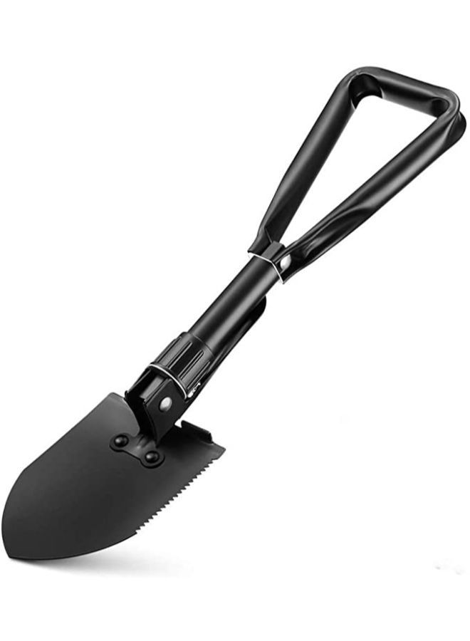 Portable Folding Shovels, Collapsible Camping Shovel with Nylon Carrying Pouch and High Carbon Steel Handle, Compact and Multi-Functional Tool  - Image 1