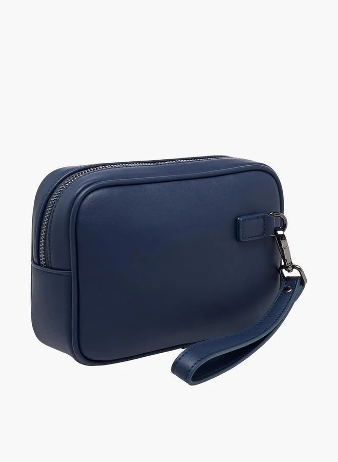Duchini NAVY Men Textured Wristlet Pouch Bag for Men | Best Price UAE