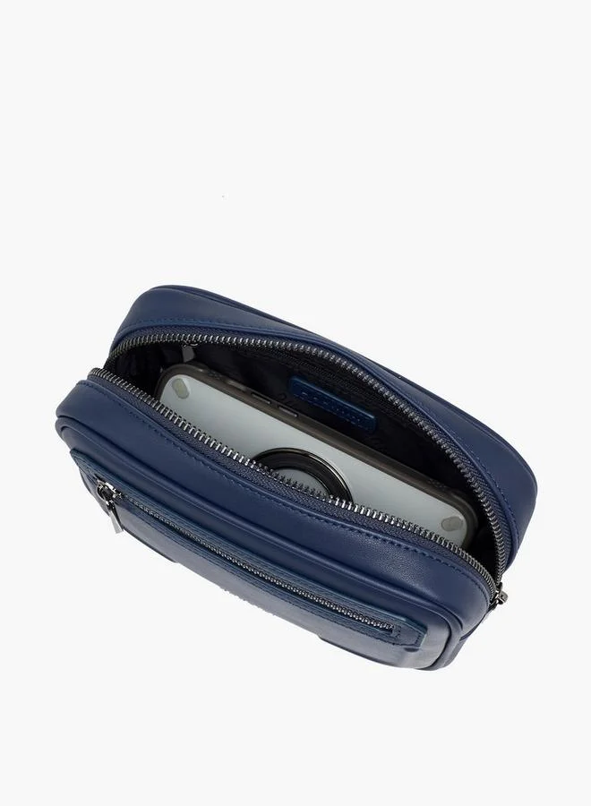 Duchini NAVY Men Textured Wristlet Pouch Bag for Men | Best Price UAE