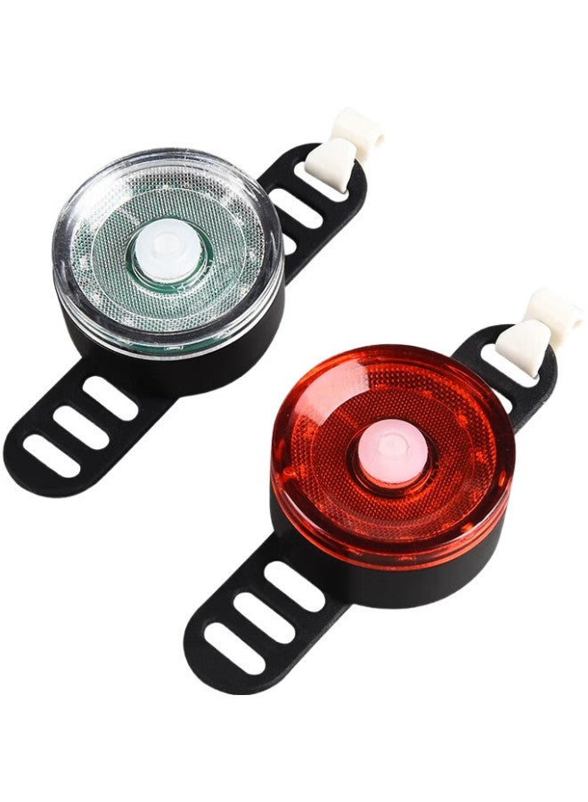 Move Iron Bicycle Taillight, Usb Rechargeable, Round Taillight, Warning Light, Night Flashing Taillight, Mountain And Road Bike Night Riding Light - Image 2