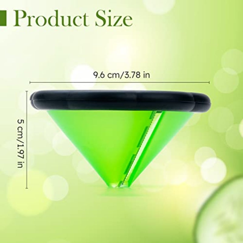 Carrot Curler and Peeler, Green Carrot Spiral Shred Slicer Root Vegetables Fruits Slicer Sharpener Garnishing Tool - Image 2