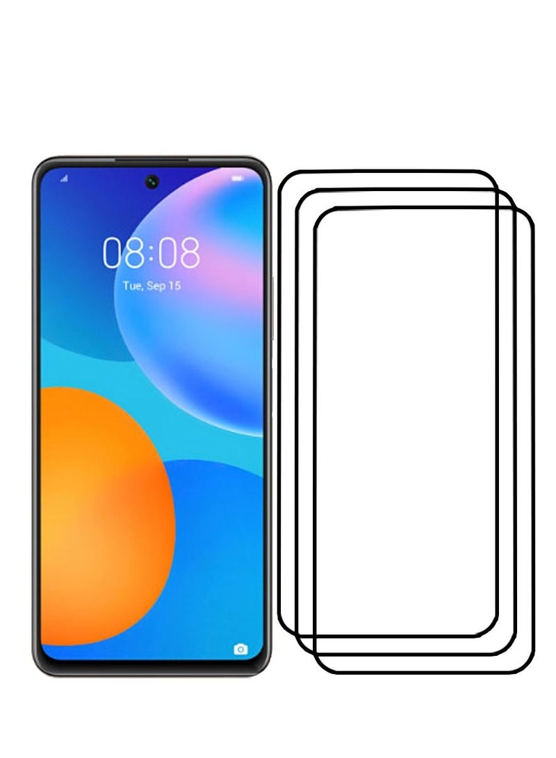 CATANES 3 Pack For Huawei P smart 2021 Screen Protector Tempered Glass Full Glue Back - Image 2