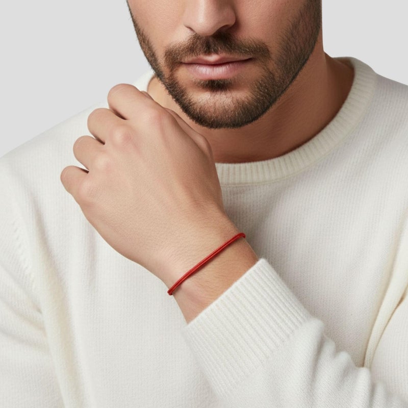 Luck Strings Thin Red Cord Bracelet - Waterproof Nylon Adjustable Surfer String Friendship Bracelet for Men, Women, Teens - Unisex Vegan Lightweight Summer Beach Accessories - Image 5