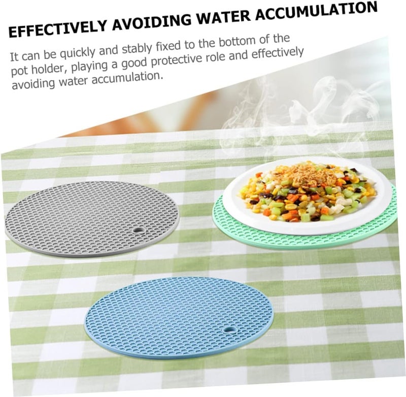 Spellwish 4 PCS Silicone Trivet Mats, Food Grade Silicone, BPA Free, Versatile Silicone Hot Pads for Kitchen, Suitable for Fondue Mats, Can Openers and Spoon Rests - Image 4