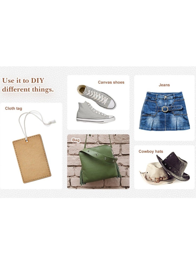 3/16 Inch Grommet Tool Kit, Grommet Eyelet Plier Set, Eyelet Hole Punch Pliers Grommet Hand Press Pliers with 200 Pieces of Grommets Eyelets, Shoes Clothes Bags Craft Supplies - Image 2