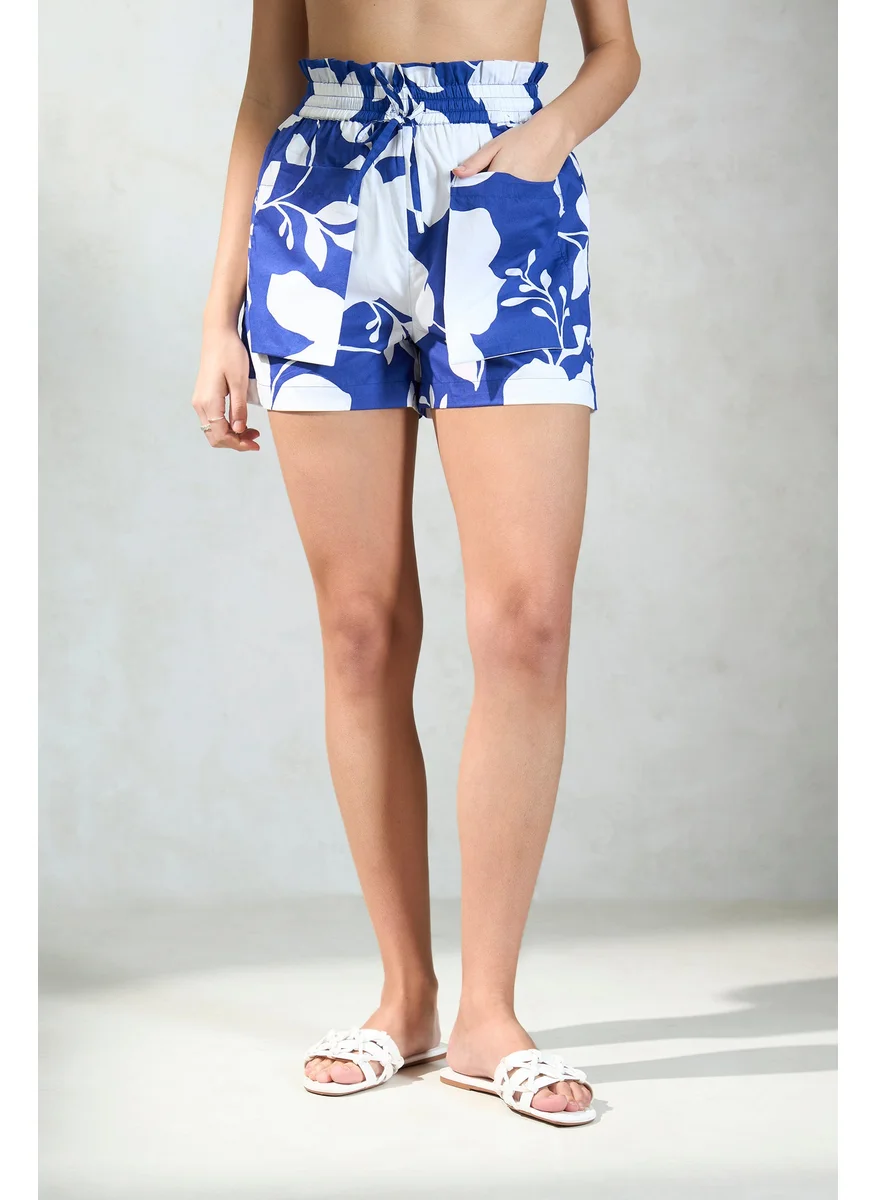 Virgio Virgio Women Cotton Regular Length Floral Shorts