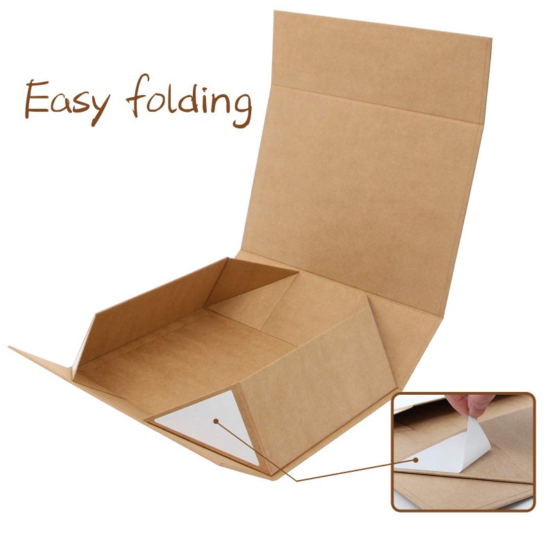 Rsgift Foldable Gift Box with Lid, 11x7.8x3.5 Inches, Magnetic Closure for Men - Wedding, Birthday, Graduation Packaging - Image 5