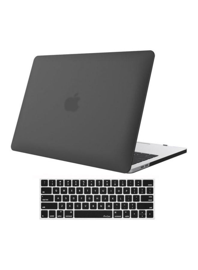 NIBEMINENT Protective Case Cover And Keyboard For Apple MacBook Pro With Touch Bar 13-Inch A1706 1708 (2017, 2016) Black  - Image 3