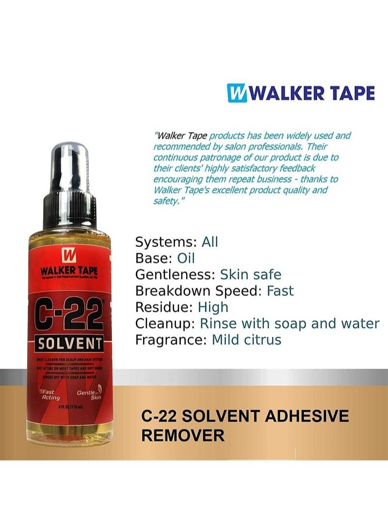 Walker Tape مزيل غراء الشعر المستعار 118 مل - بخاخ مزيل غراء الشعر المستعار - شريط دانتيل نشط منسوج من الأمام | مزيل الغراء بولد هولد  - Image 2