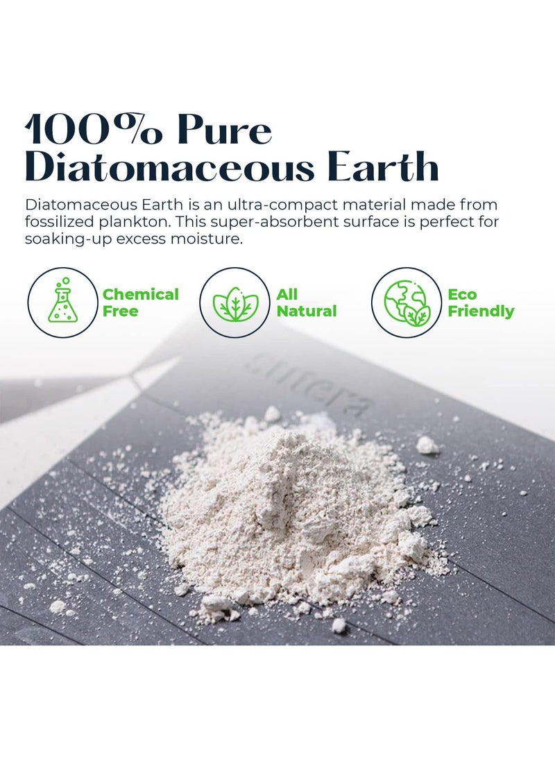 SUTERA - Stone Bath Mat, Diatomaceous Earth Shower Mat, Non-Slip Super Absorbent Quick Drying Bathroom Floor Mat, Natural, Easy to Clean (23.5 x 15 Gray) - Image 5